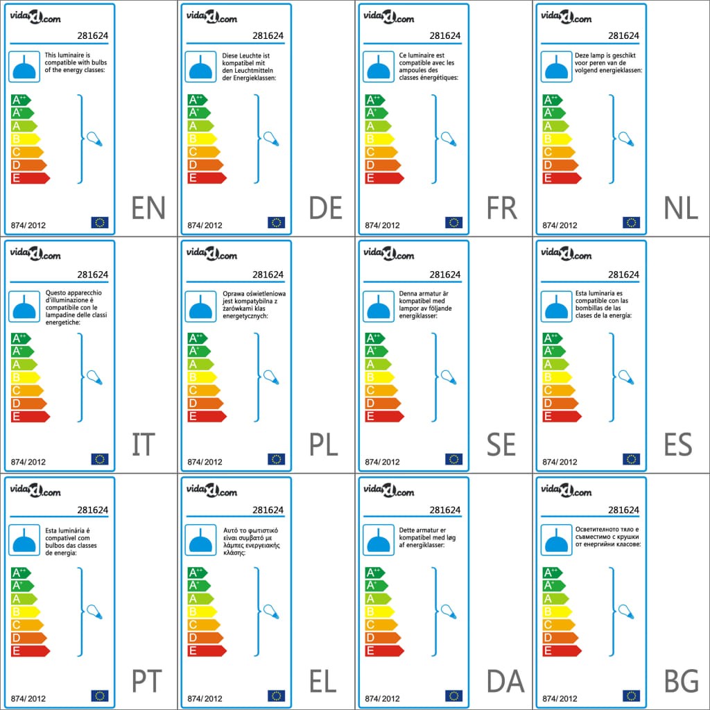 Ceiling Lamp Black Round E27